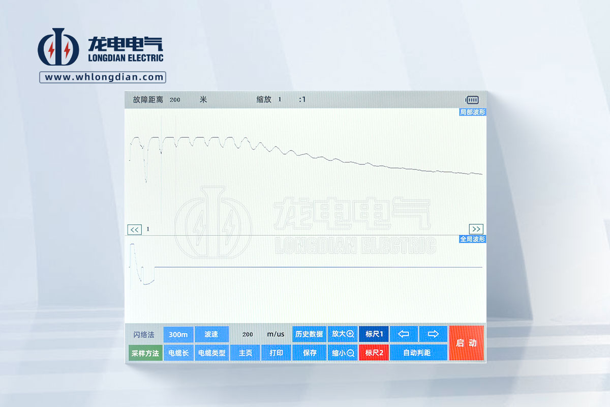 電纜故障測試主機波形圖